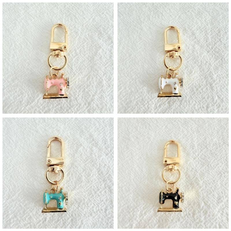 4pcs/set Sewing Machine Key Chain Retro Alloy Metal Decoration Fade Resistant Perfect For Holidays Special Occasions