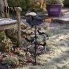 Spinning Garden Stakes for Outside Witch Wind Spinner, Halloween Resin Statue Stake, Spooky Bats Decorative Yard Fall And Spinner Outdoor Art