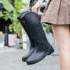 Women's Rainboots Classic British Commuter Water Boots High Rubber Non-slip Shoes Rain Boots Women