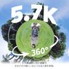 AKASO 360 Action Camera with 64GB SD Card 72MP New 48MP Level Super Smooth AI Invisible Selfie Stick Long Recording Time - 5.7K 360° Video, 360°