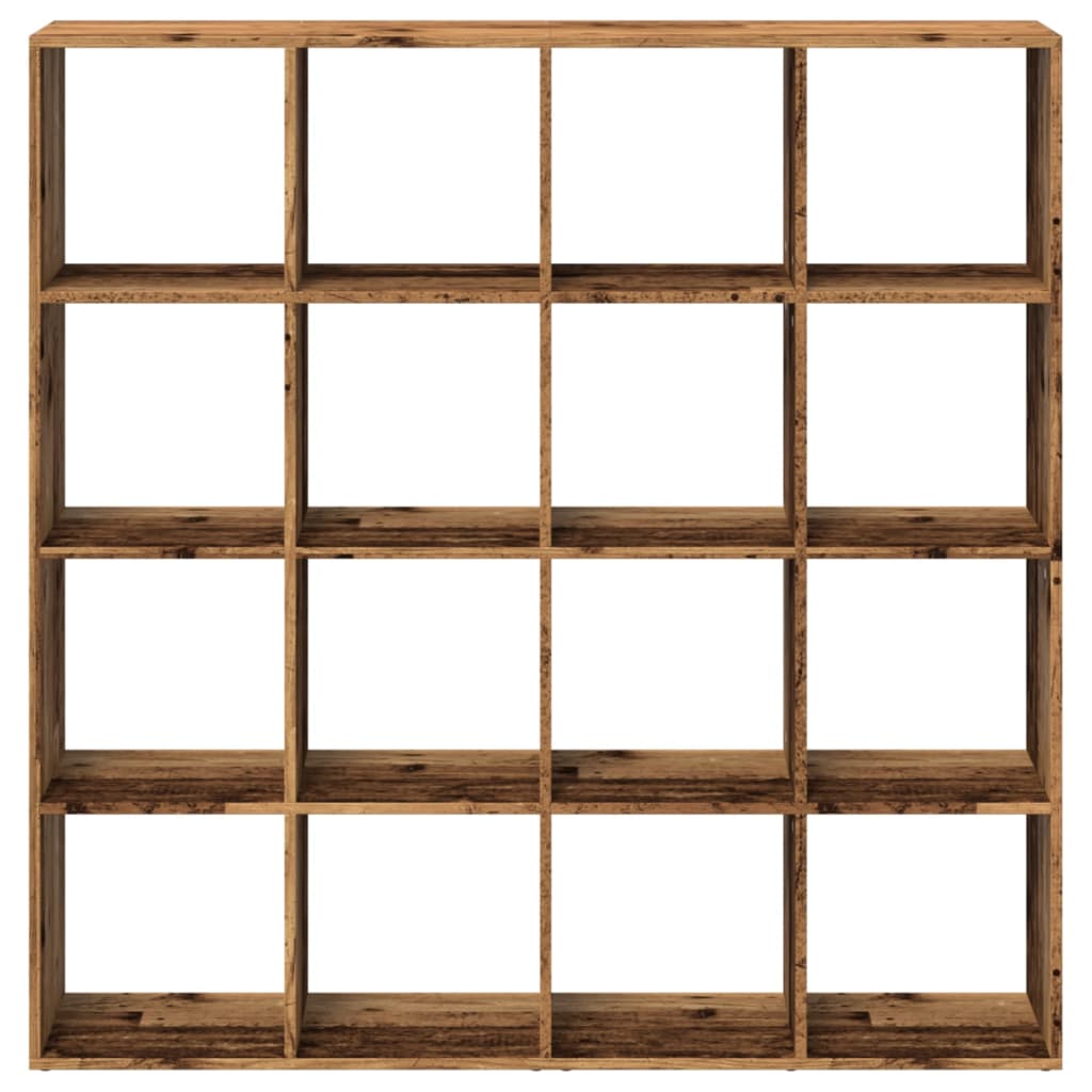 Bookshelf Vintage Wood Look 137.5 x 29 x 137.5 cm Engineered Wood