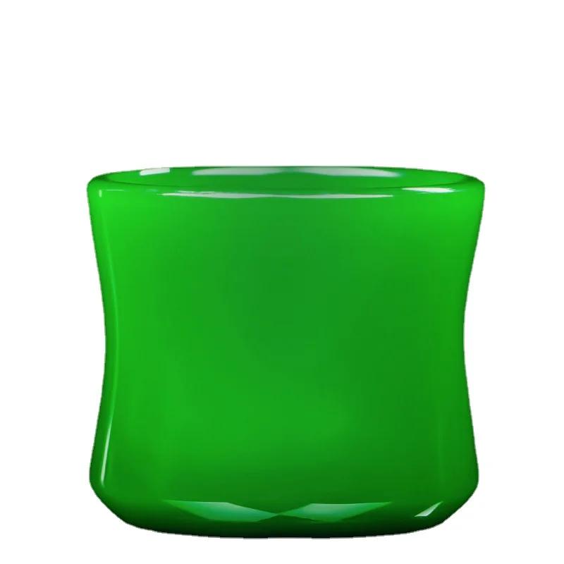 Emperor Green Glass Cha Wan Jade Porcelain Master Cup Bamboo Joint Tea Cup Chinese Cup Exquisite Jade Tea Cup