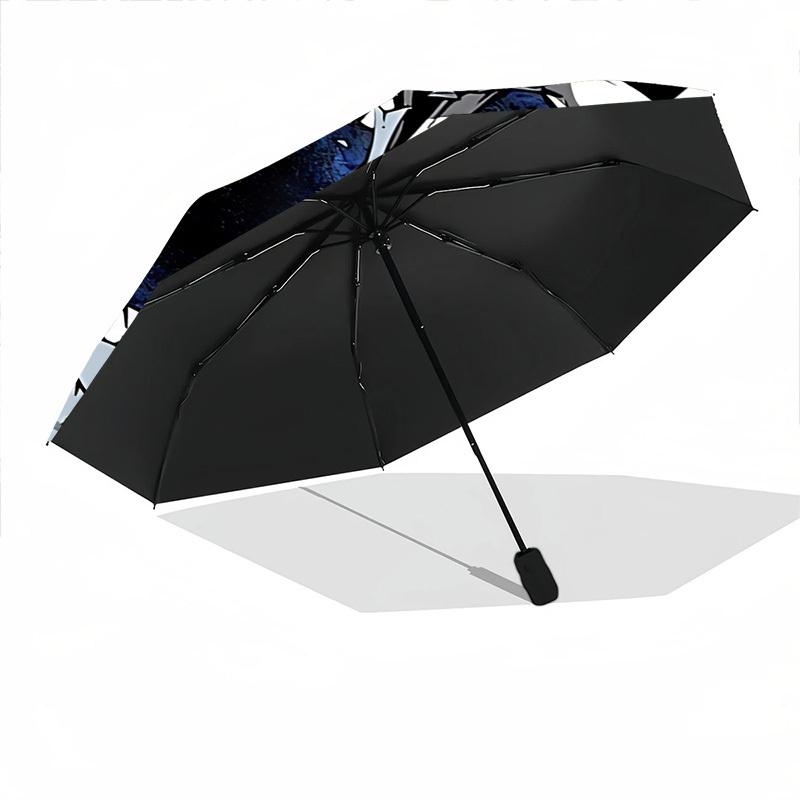 1pc Skull, Jawbreaker Fashionable Automatic Opening/Closing Folding Umbrella with 8 Bones, Windproof Portable, Daily Use22