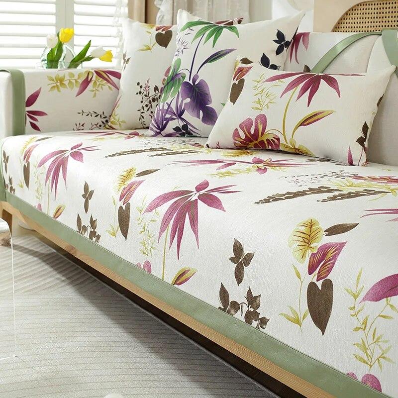 

Чехлы для диванов из синели и жаккарда для гостиной, нескользящие диваны, чехлы для полотенец, L-образный угловой диван, коврик для сиденья, современный дом 70x70cm 1pcs