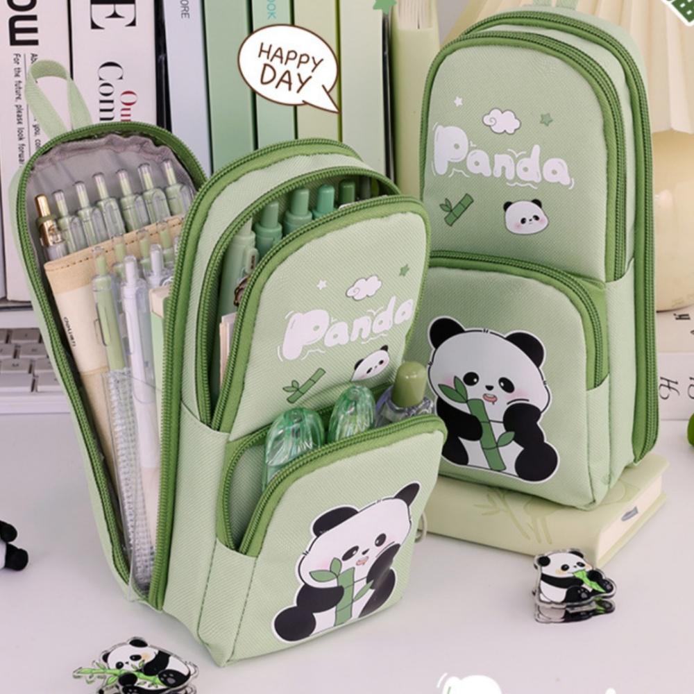 Schoolbag Pencil Case Multi-Function Stationery Organizer School Supplies Cartoon Pencil Bag Pen Storage Pouch Student Pen Box