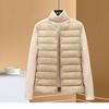 Autumn and Winter Thin Down Jacket for Women's Vest Season New Round Neck Inner Liner Horse Clip Vest White Duck Down Large Size Jacket