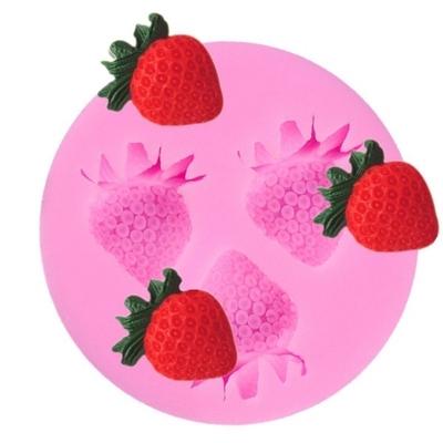 Erdbeere Form DIY Backen Silikon Form Fondant Schokolade Kuchen Form