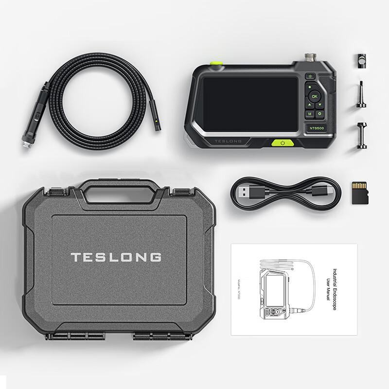 Weipushi NTS500 Industrial Endoscope with 5-inch HD Screen CN plug (adapter included)