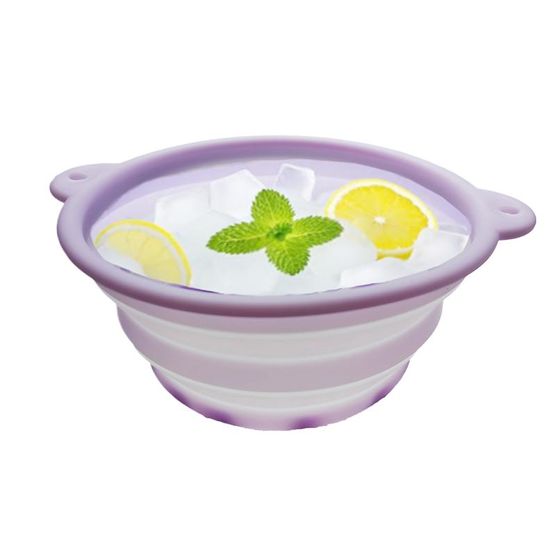 

Складной таз силиконовый для лица ледяная ванна миска складной силиконовый таз для ледяной ванны эффективный таз для мытья силиконовая миска для ледяной ванны светло-фиолетовый