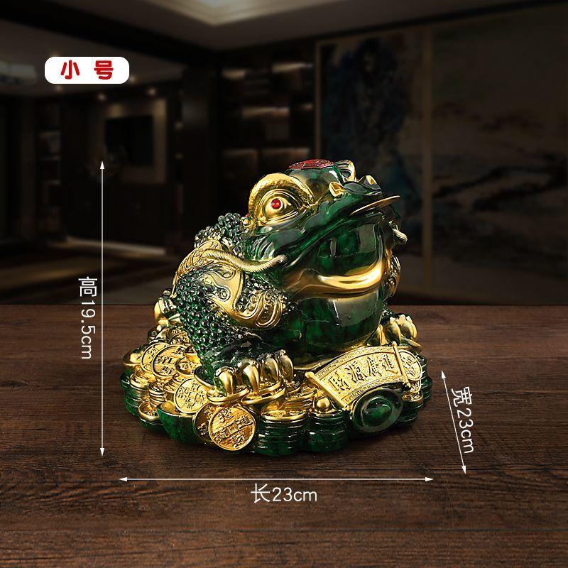 

Fortunate-Three-legged Golden Toad, Desktop Decoration, Household Rotating, Porch, TV Cabinet, Office, Creative Crafts