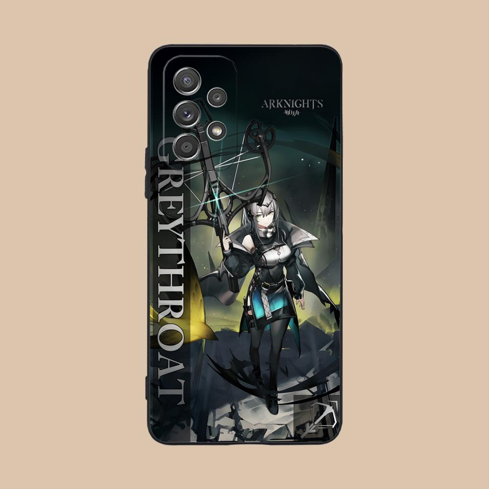 Arknights Greythroat Matte TPU Mobile Phone Case for Samsung Galaxy A56 55 54 53 52 51 36 35 34 23 16 15 5G Colorful Cover
