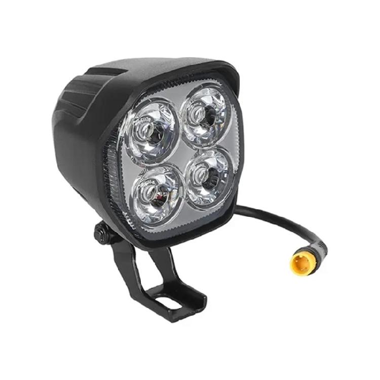 Electric Scooter LED Front Light Replacement With Builtin Loud Horn For Nighttime And Urban Commuting