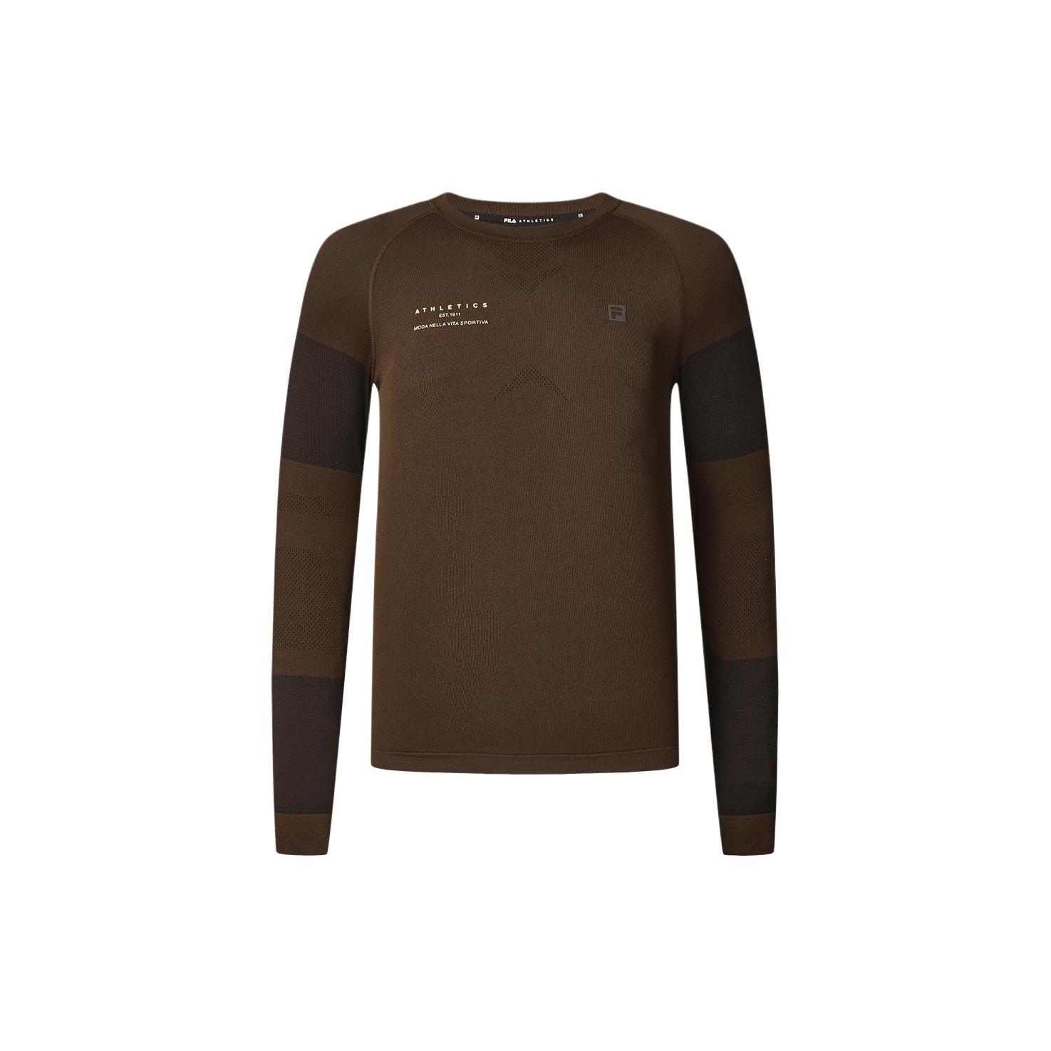 

New FILA Raglan Sleeve T Shirt Men s Chestnut Brown A11M411208F-BN M