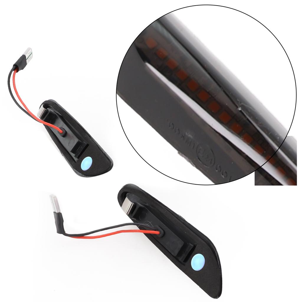 Upgrade Your For BMW's Turn Signal Lights with Yellow LED Sequential Side Marker Lights Reliable and Long Lasting