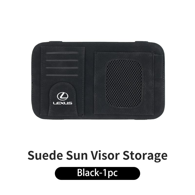 CKU5 Car Visor Storage Bag Sunglasses Clip Card Holder Organizer Accessories For Lexus CT ES GS NX IS250 CT200h IS300h ES300h RX400h