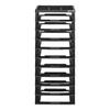 Plastic Storage Organizer 10-Tier Large Capacity with Organizer Top Black Frame