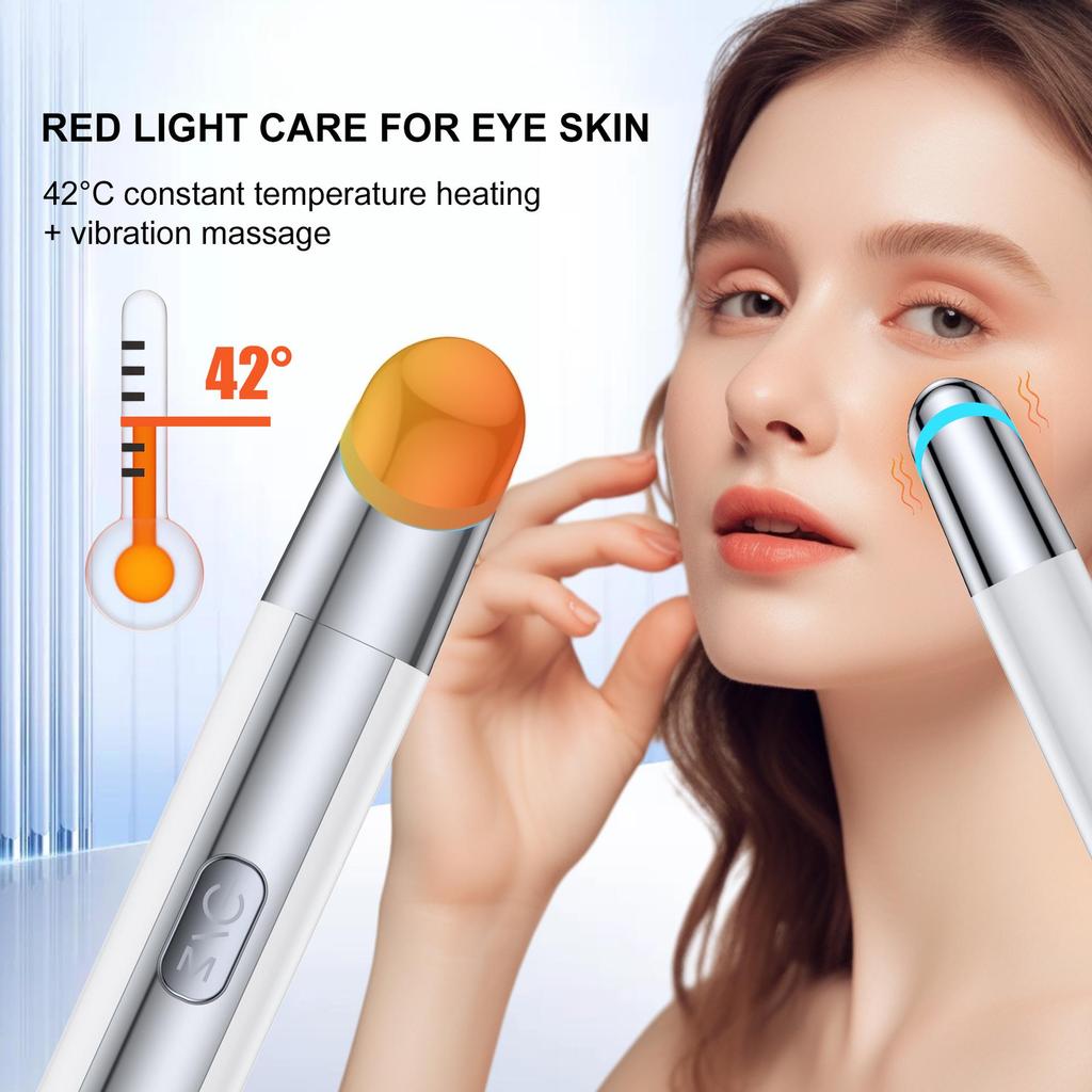 New Tira Eye Beauty Device: Vibration Massage & Light Therapy for Dark Circles and Wrinkles