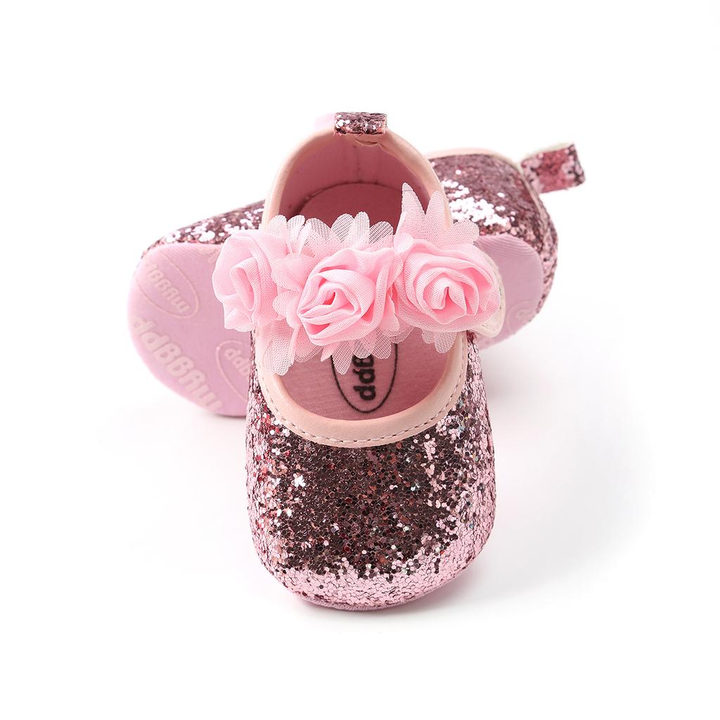 MYGGPP Bright Rose Dětské boty Boty pro princezny Boty pro batole Model s podrážkou z měkké spodní tkaniny