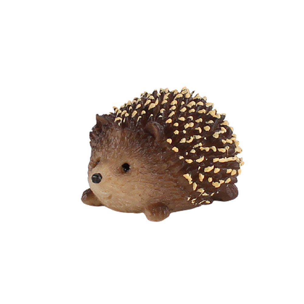 Figurine d'action mignonne PVC Solide Simulation Hérisson Modèle Animal Sauvage Petit Hérisson Jungle Bac à Sable Ornements Cadeau Enfant Décoration Maison