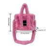 Womens Large Capacity Handbag Female Plush Messenger Bag Shoulder Crossbody Bag