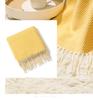 Coperta Multiuso Divano Estiva Fresca Coperta per Condizionatore Morbida Coperta Tessuta per Divano Asciugamano per Fondo Letto Sciarpa Coperta per Riposo in Ufficio