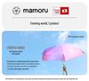 Mamoru Sunflower Ultralight Compact Sun & Rain Umbrella - Portable Sunscreen Parasol