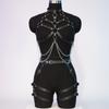 Ženy Sexy postroj Pás Hrudník Body Postroj Kožené Spodní prádlo Bdsm Bondage Spodní prádlo Gothic Fetish Oblečení Festival Rave