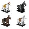 MOC Cavallo da Guerra Militare Adatto per Mini-Figurine Blocchi da Costruzione Accessori Giocattoli Regalo per Ragazzi Bambini