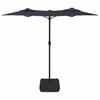 Vidaxl Podwójny Parasol Ogrodowy, Czarny, 316X240 Cm