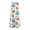Robe débardeur décontractée tendance et respirante pour femme, imprimée, avec poches et ourlet fendu