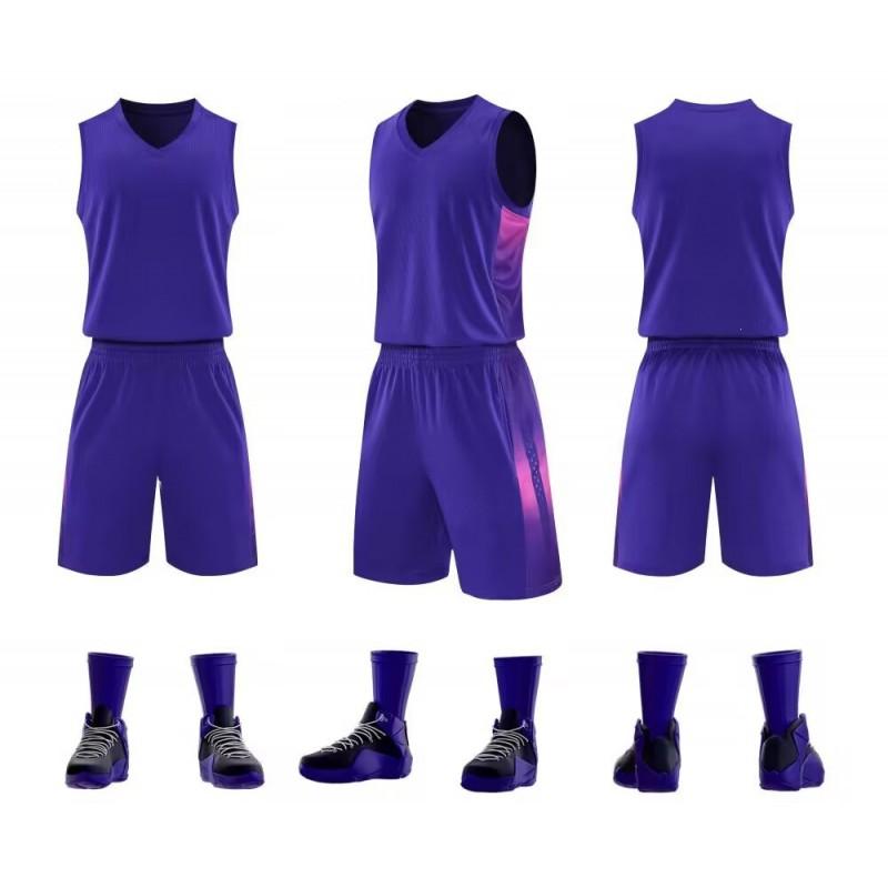 Unisex Basketball Practice Jersey Set With Custom Print - Breathable Mesh Training Vest Men Women