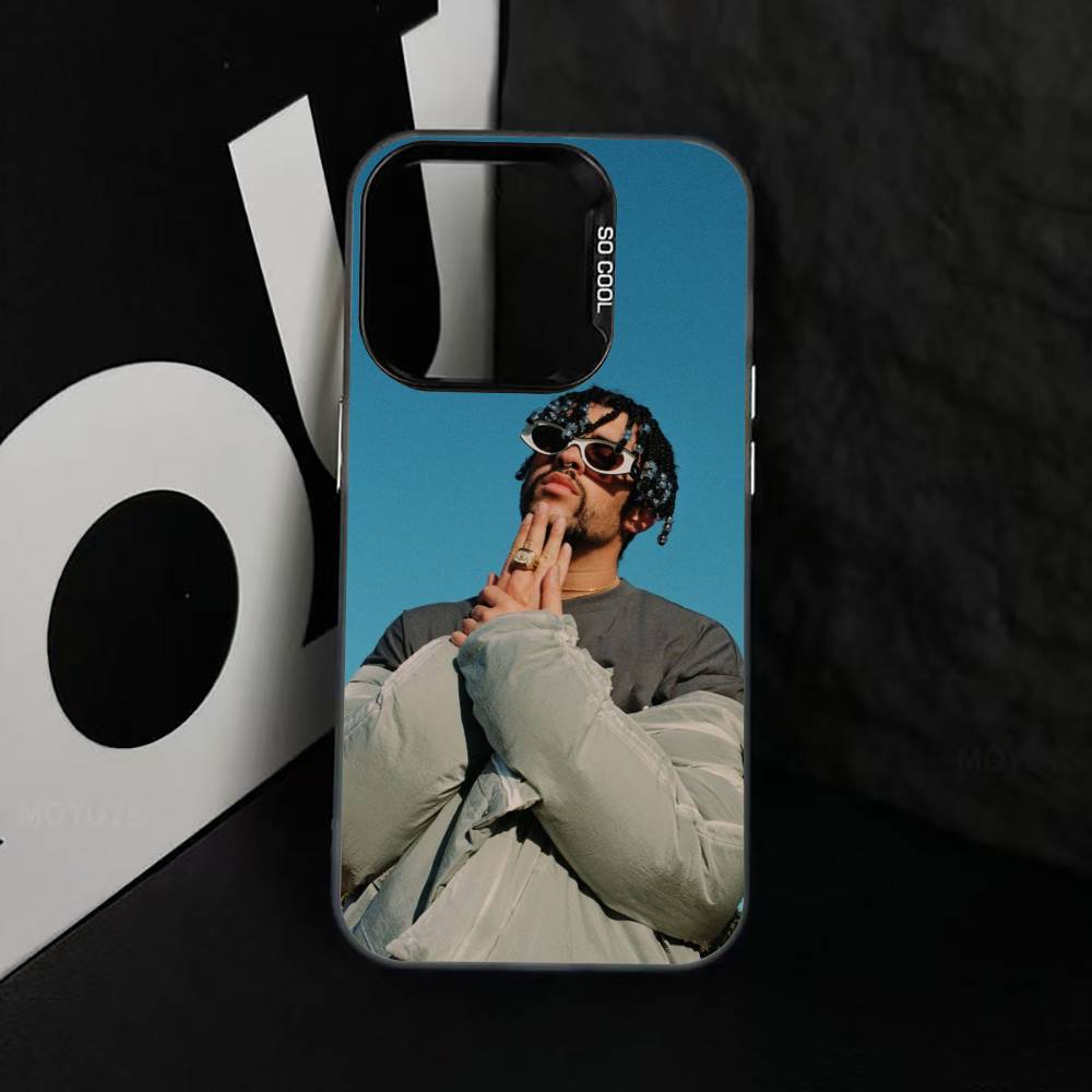 Bad B-B V-Vibes Phone Case For iPhone 17,16,15,14,13,12,11 Plus,Pro Max,XS,Colorful Silver Black Cover