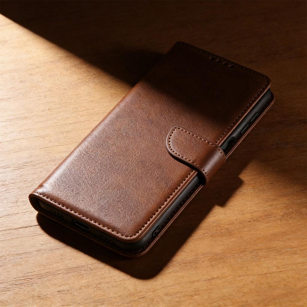 Case Wallet Fit for 5 Smartphone Cover with Card Holder Kickstand Imitation Leather