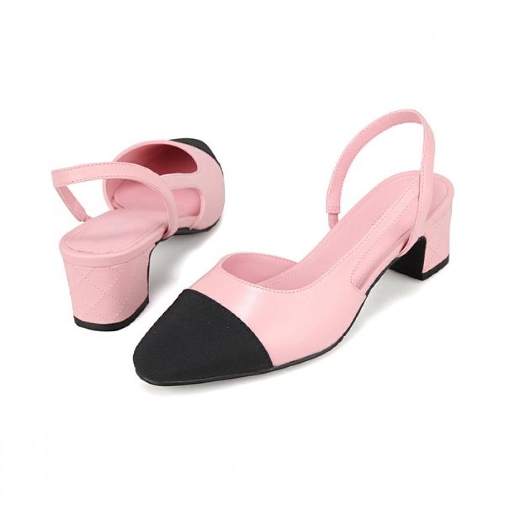 Barbara Basic Slingback Sandals Color Combi 4.5cm 4 Colors Bbj204