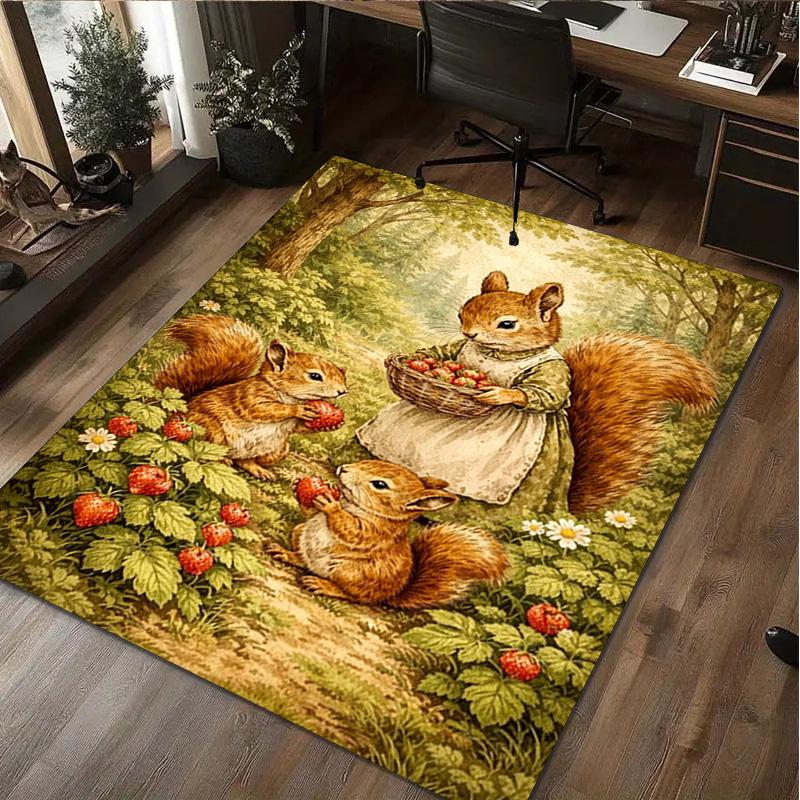 Rabbit Rug Home carpet Office Decorative Carpet For Living Room Bedroom Door Mat Floor Carpet Computer Chair Area Rug