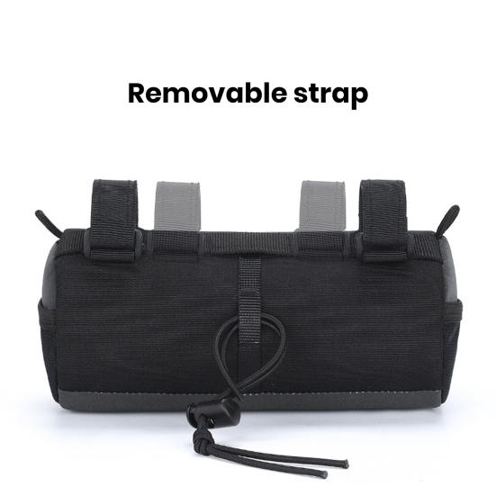 Bike Handlebar Bag Portable Multi-purpose Simple Installation Large Capacity Waterproof Storage Pouch Bicycle Frame Tube Bag