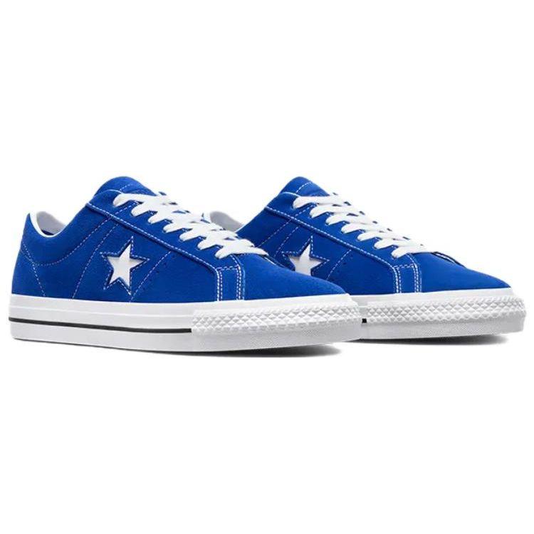Converse One Star Pro Comfortable Versatile Slip Resistant Durable Low Top Skate Shoes Unisex Sneakers Blue White A07898C