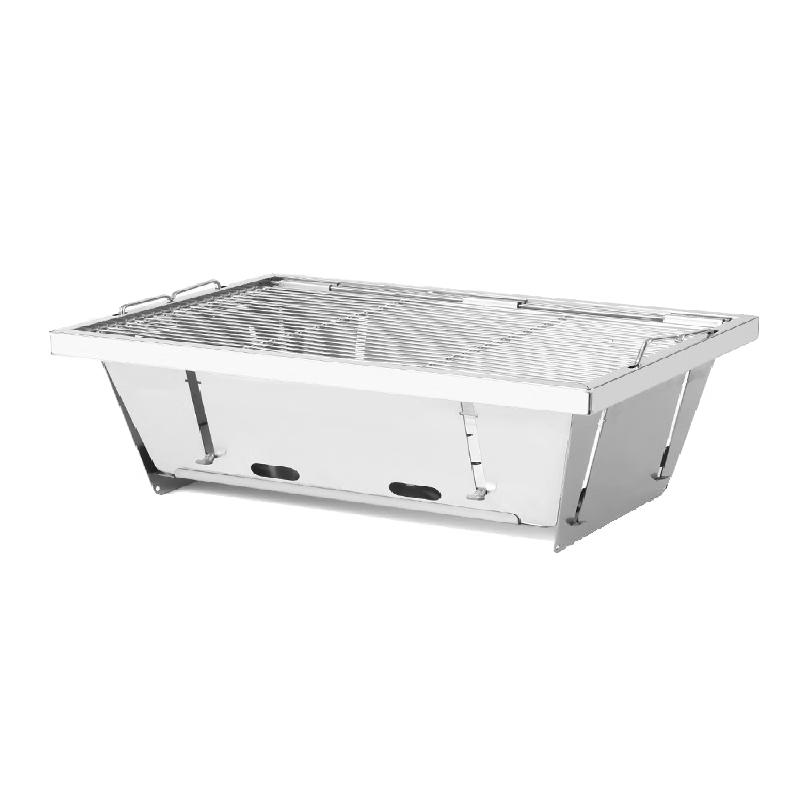 MinNai Outdoor 304 Stainless Steel Folding Charcoal Grill