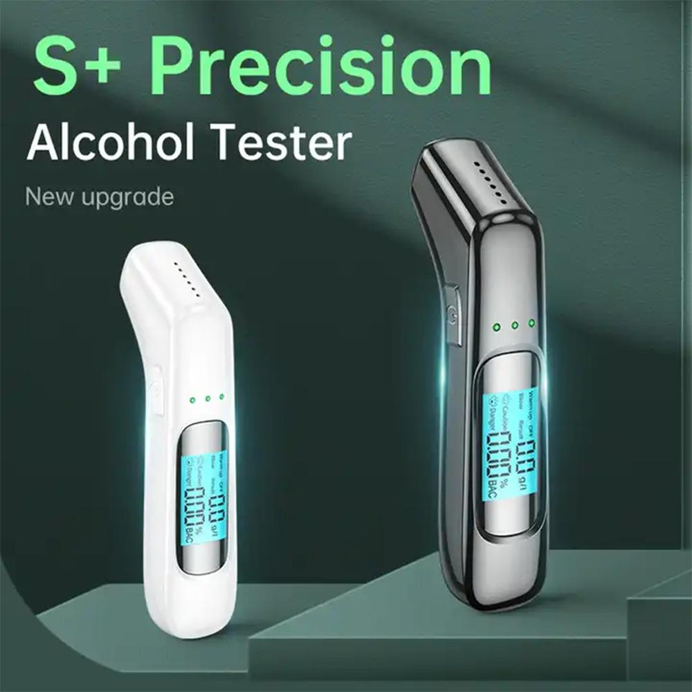 S+ Precision Non-Contact Digital Alcohol Tester with High Accuracy for Drunk Driving Tests