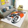 3D Retro Vintage Motorcycle Area Rug Large,Carpet Rug for Living Room Bedroom Sofa Decoration,Doormat Kitchen Non-slip Floor Mat