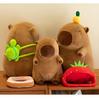 Capybara Plush Toy Doll - Cartoon Throw Pillow & Stuffed Animal Birthday Gift