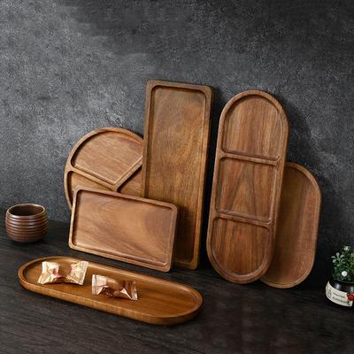 Japanese Solid Wood Fruit Plate Wooden Tray Fruit Plate