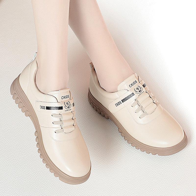 Fashion Spring New Women Fashion Casual Shoes Comfortable Mothers Popular Low Heeled Famous Brand Leather Shoes Luxury Goods Women Shoe