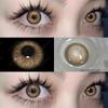 AMARA 1Pair Colored Contact Lenses for Eyes Brown Pupis OMG Series Gray Eye Lenses Yearly Fashion Lenses Cosmetic Eye Contacts