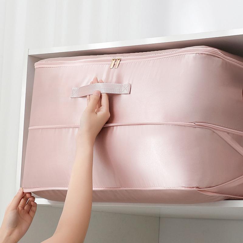 Compression Duvet Storage Bag Large Capacity Closet Cabinet Organizer Storage Pouch Ultra Space Saving Self Compression Organizer