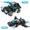 8 In 1 Police Station Command Truck Model Building Blocks City Helicopter Bricks Kit Educational Toys for Children