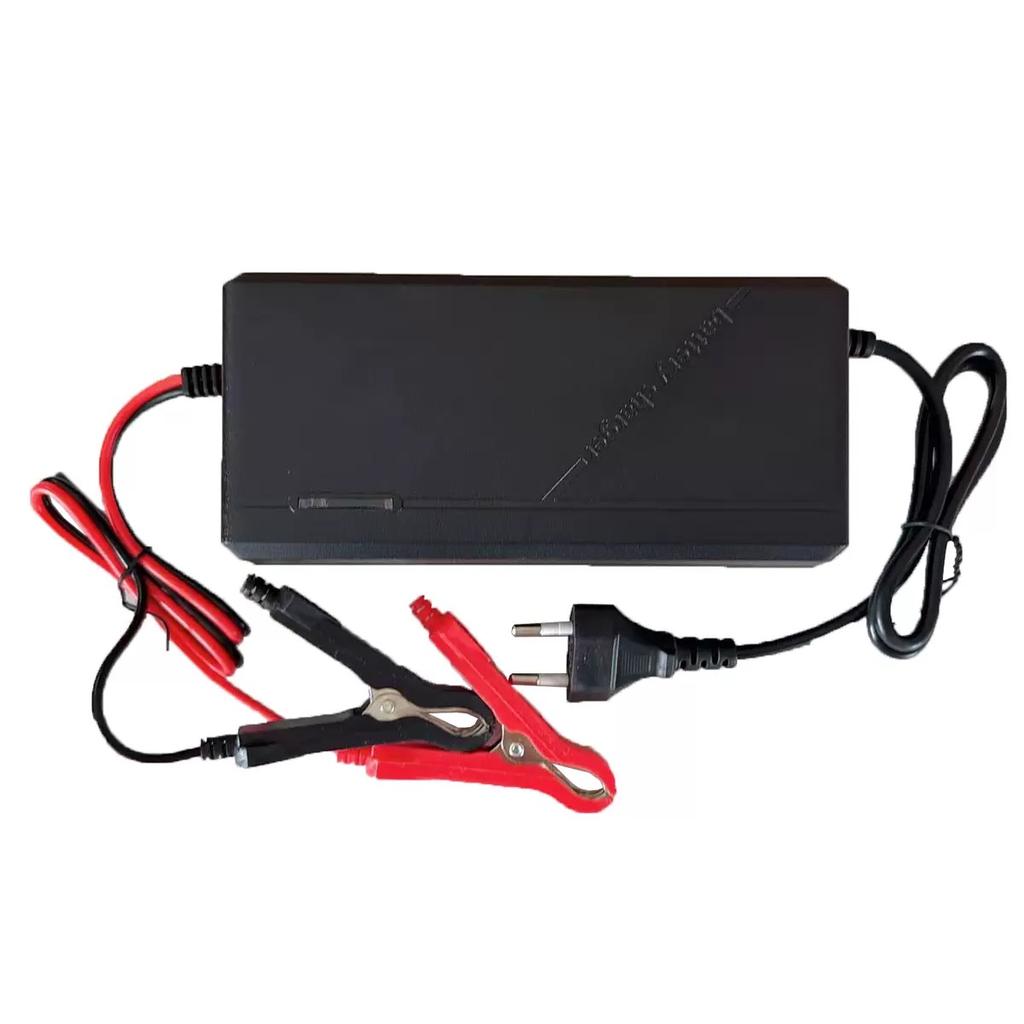 12V 24V 5A 10A Intelligentes Lifepo4 Ladegerät 14.6V 29.2V Hochleistungs-Ladegerät AC110-240V Lithium-Eisenphosphat-Akkupack EU-Stecker