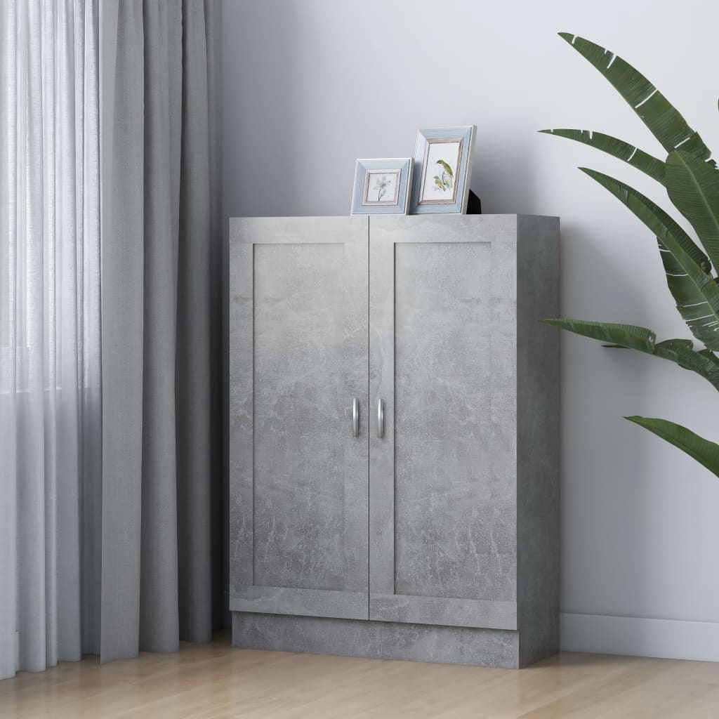 Bookshelf Concrete Grey 82.5 x 30.5 x 115 cm Engineered Wood