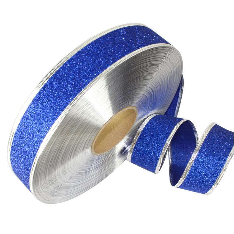 Eyecatching 38cm Glittery Christmas Satin Ribbons For Beautiful Decorations Holiday