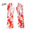 Indoor Halloween Props Horror Gloves, Creepy Red Hand Cosplay Prop for Party, Party Decorations Spooky Costume Accessory Haunted House, Trick or Treat